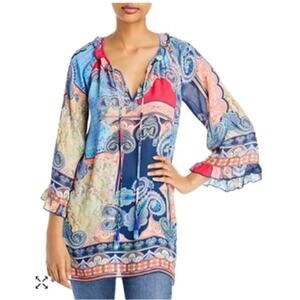 Johnny Was Daria Paisley Tunic Blouse Size: Large